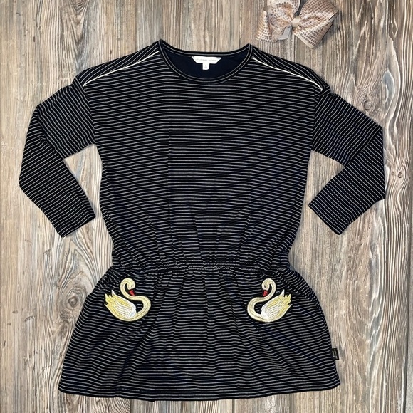 Little Marc Jacobs Other - Little Marc Jacobs Swan Striped Dress